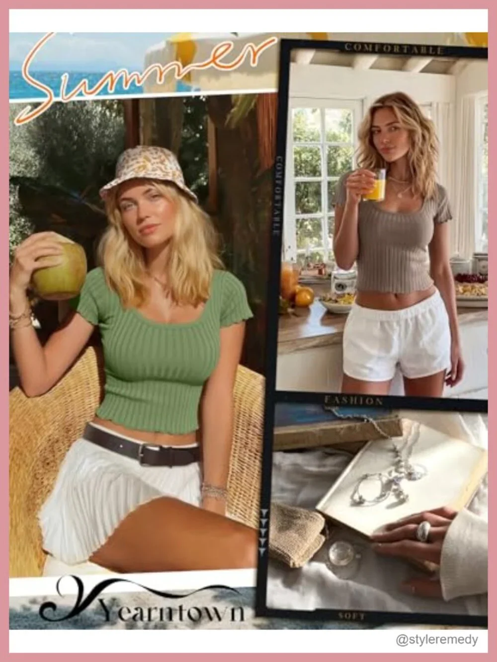 3 Pack Crop Tops Short Sleeve Cotton Scoop Neck Ribbed Cropped T Shirts Summer